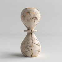 Marble hourglass sculpture pottery vase jar.