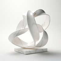 Marble ribbon sculpture furniture sphere paper.