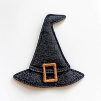 Felt stickers of a single witch hat accessories accessory clothing.