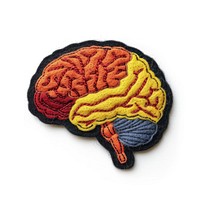Felt stickers of a single brain accessories accessory clothing.