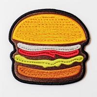 Felt stickers of a single burger accessories accessory home decor.