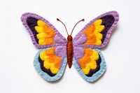 Felt stickers of a single butterfly invertebrate accessories handicraft.