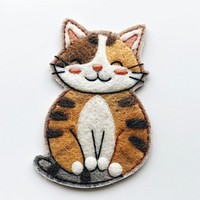 Felt stickers of a single cat accessories accessory applique.