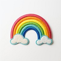 Felt stickers of a single rainbow accessories accessory clothing.