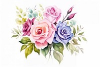 Roses graphics painting blossom.