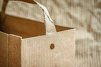 Cardboard box with handles accessories accessory handbag.