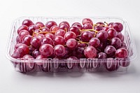 Grapes box produce fruit.