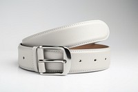 A black leather belt mockup accessories accessory buckle.