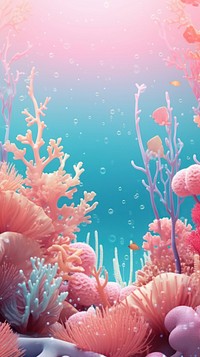 Coral reef animal invertebrate underwater.