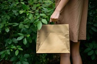 Paper shopping bag mockup psd