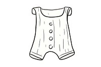 Baby singlet sketch illustrated clothing.