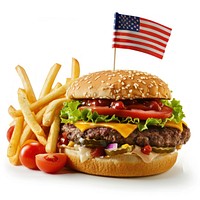 American food ketchup burger.