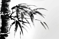 Bamboo Japanese minimal art silhouette arecaceae.