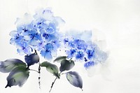 Hydrangea Japanese minimal art graphics geranium.