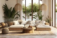 Mediterranean style living room architecture publication furniture.