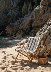 A beach chair furniture fun.