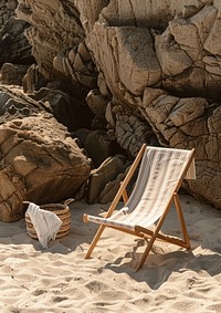 A beach chair furniture chaise.