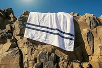 White towel flag israel flag.