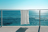 White towel sky outdoors horizon.