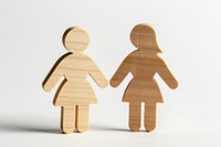 Equal Gender Balance And Parity cardboard plywood person.