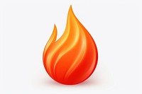 Fire flame icon droplet.