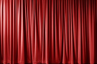 Red theatre curtain mockup psd