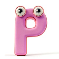 Letter P number symbol text.