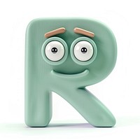 Letter R furniture figurine text.