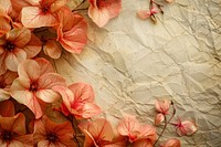 Vintage paper flower geranium blossom.