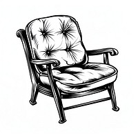 Vintage chair furniture armchair.