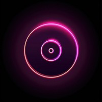 Case cd icon spiral purple light.