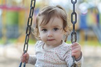 Kid girl playing swing photo photography playground.