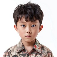 Korean boy photography surprised portrait.