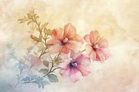 Flowers painting geranium graphics.