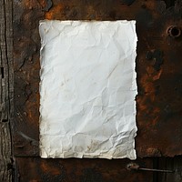 Paper mockup rust corrosion diaper.