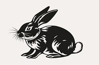 A Bunny bunny stencil animal.