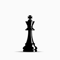 A King Chess silhouette chess game.
