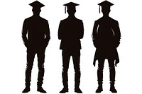 Graduation silhouette graduation clothing.
