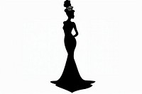 Empire dress silhouette performer clothing.