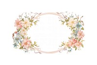 Vintage frame white botanical oval accessories accessory.