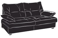 Sleeper Sofa furniture cushion couch.