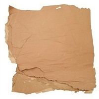 Earth tone color ripped paper cardboard diaper.