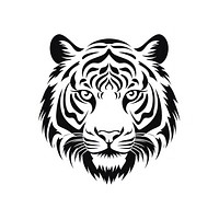 Tiger silhouette wildlife stencil panther.