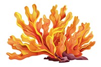 Leaf Coral art ketchup flame.