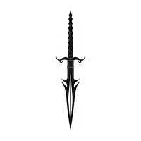 Sword silhouette weaponry dagger blade.