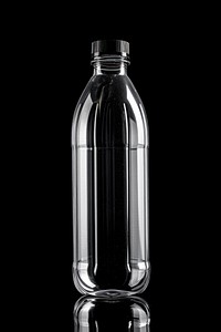 Plastic water bottle mockup psd