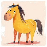 Horse art illustrated livestock.
