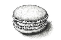Ink drawing macaron accessories accessory clothing.