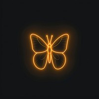 Line neon of butterfly icon astronomy outdoors lighting.