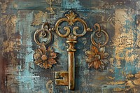 Keys chandelier corrosion symbol.
